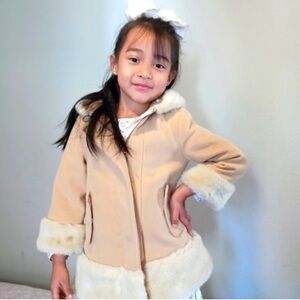 Copper Key Tan Coat with Cream Lining